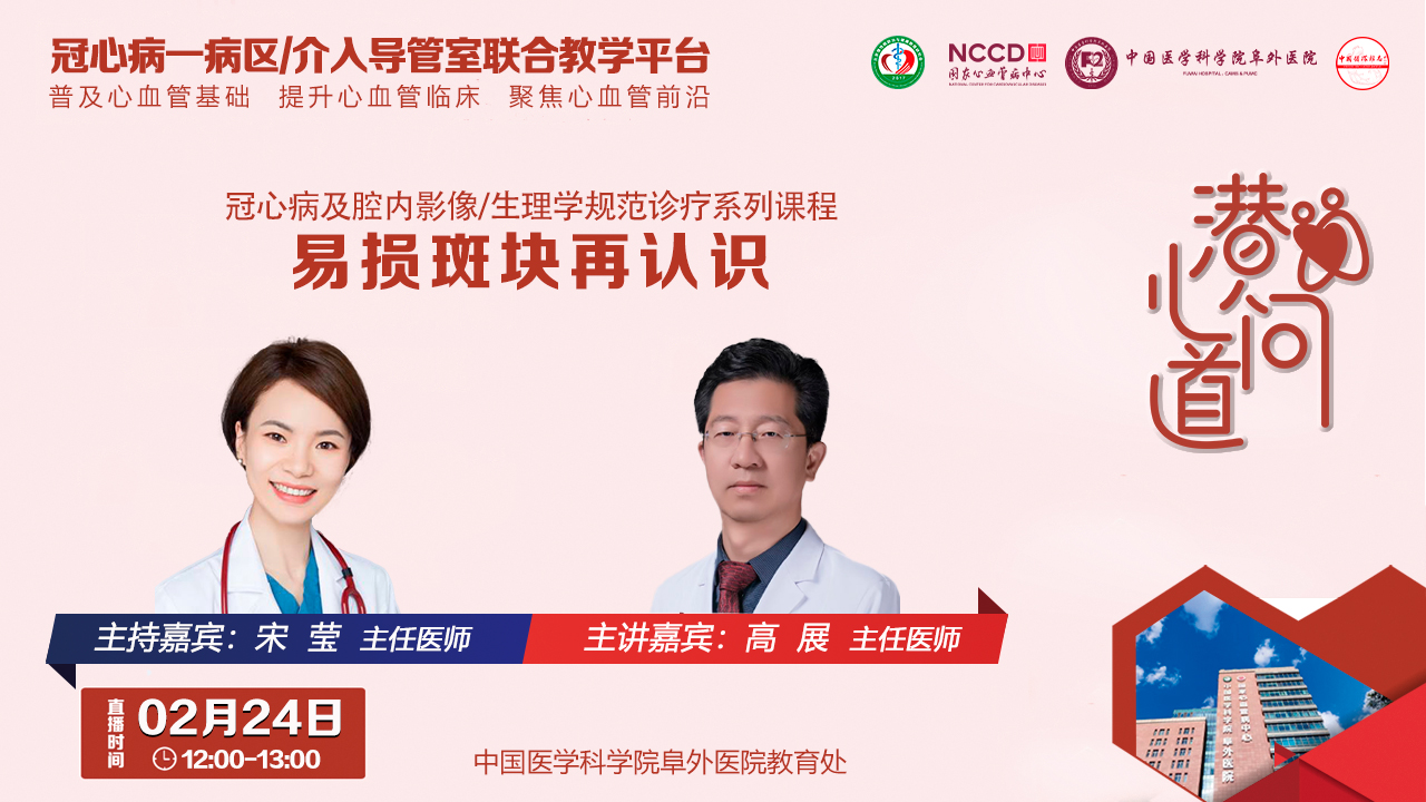 潜心问道-冠心病及腔内影像/生理学规范诊疗系列课程：易损斑块再认识